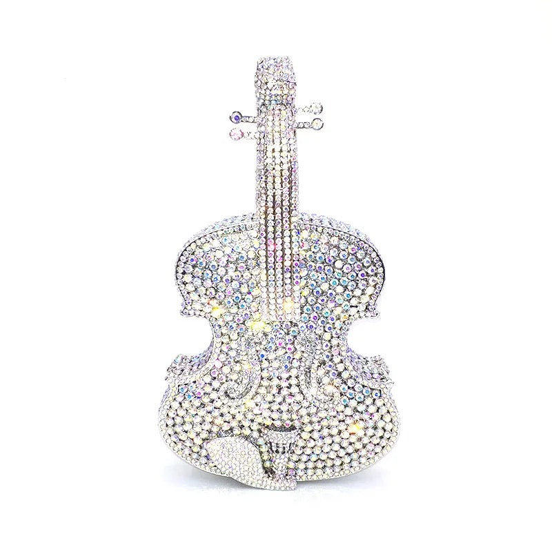 Guitar Swarovski Clutch