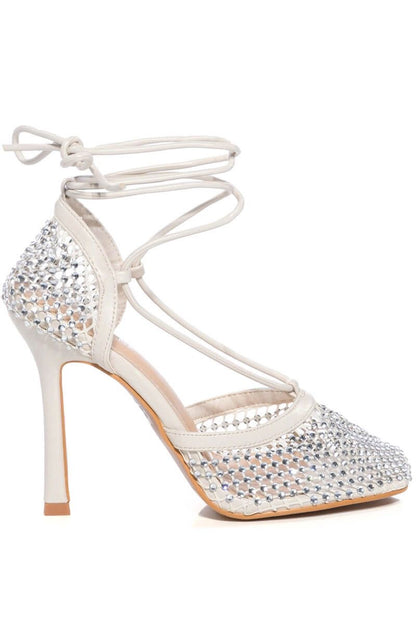 Sparkly Mesh Heels