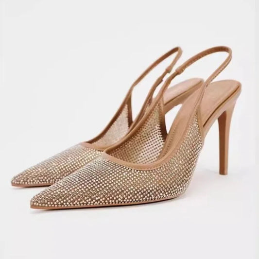 Zara Mesh Stilettos