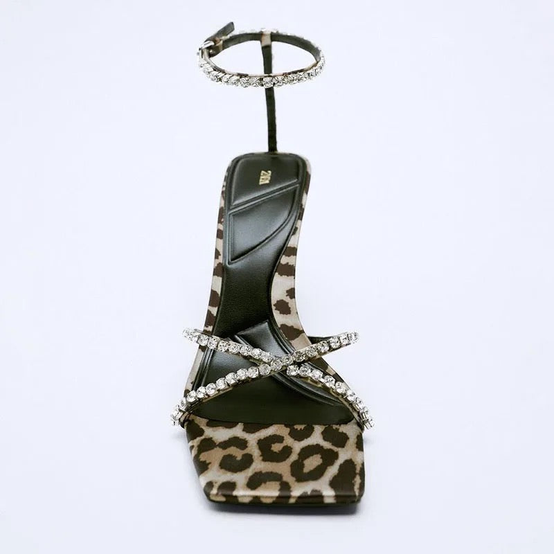 Zara High leopard Heels