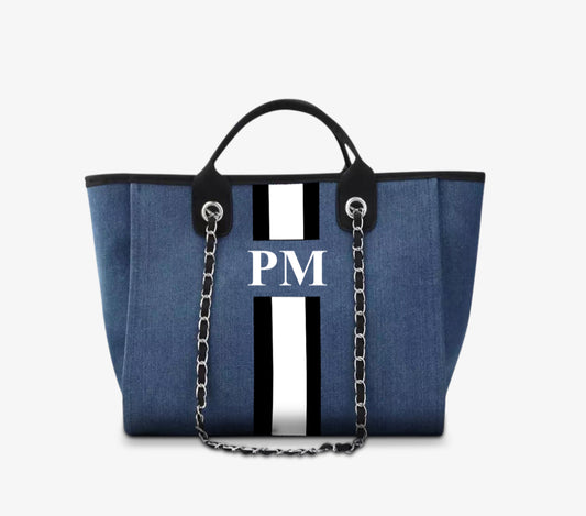 Denim Canvas Tote