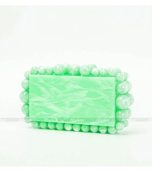 Acrylic Pearl Clutch