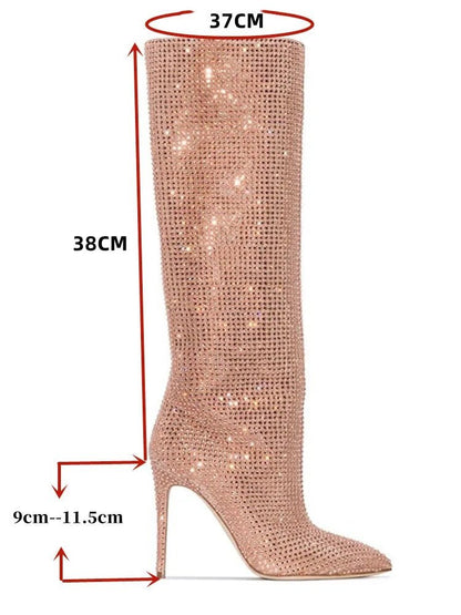 Bling long boots