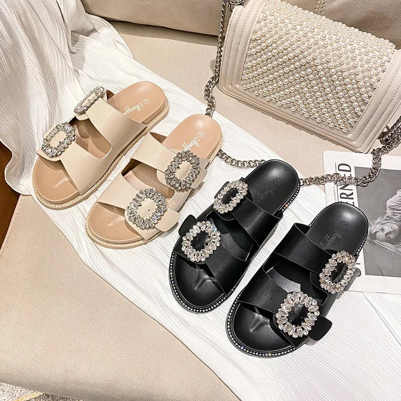 Embellished slippers