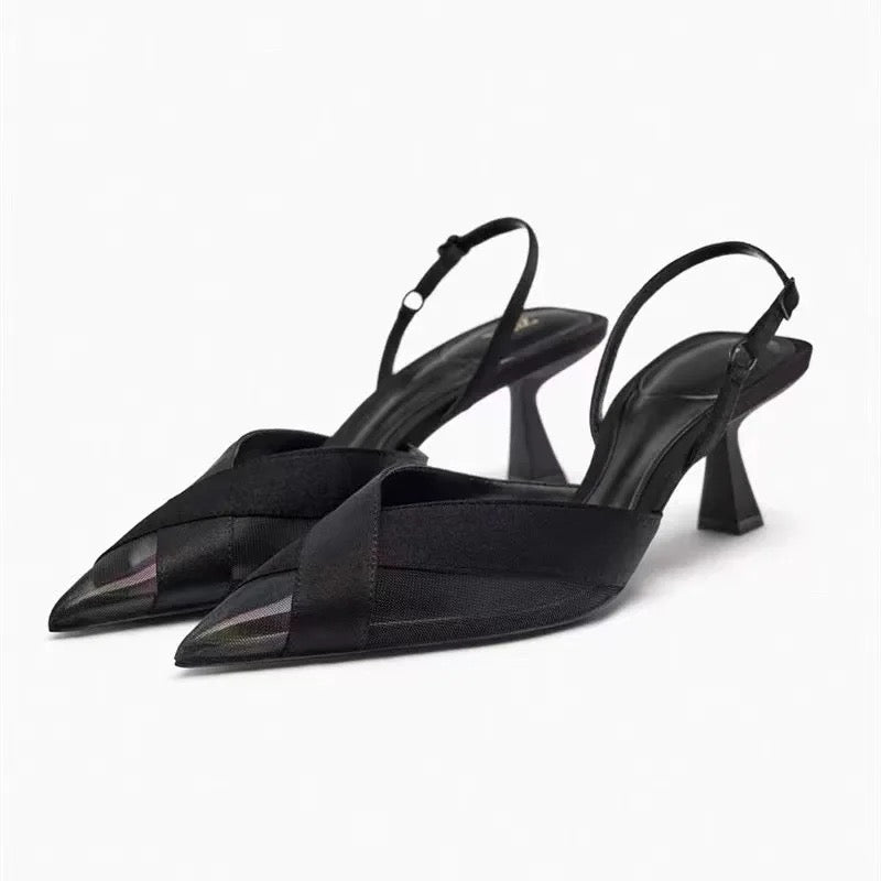 Zara Mesh sling back