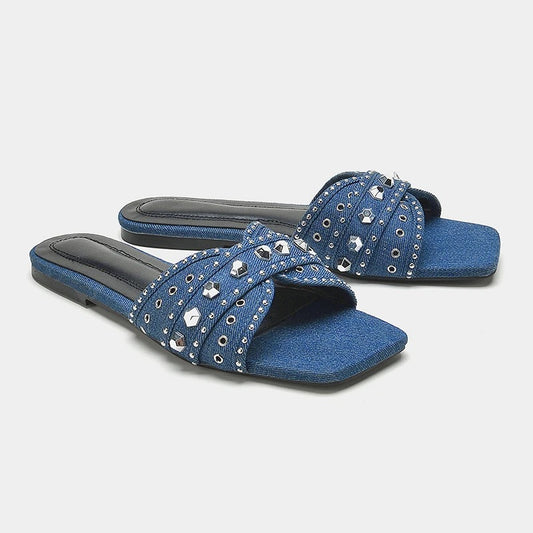 Denim slides