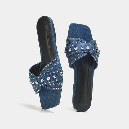 Denim slides