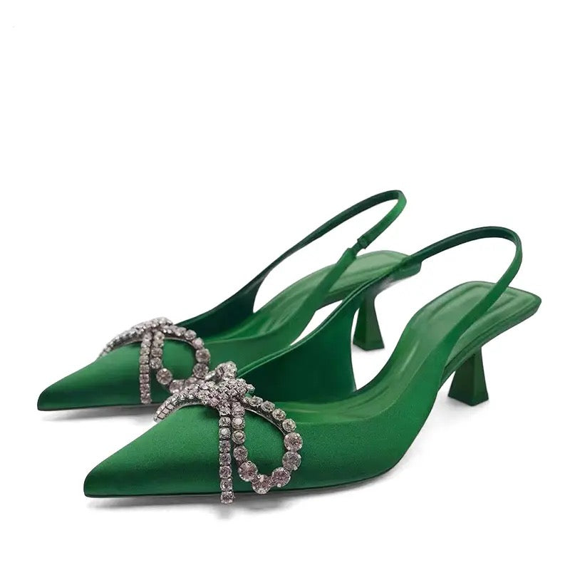 Zara Emerald pumps