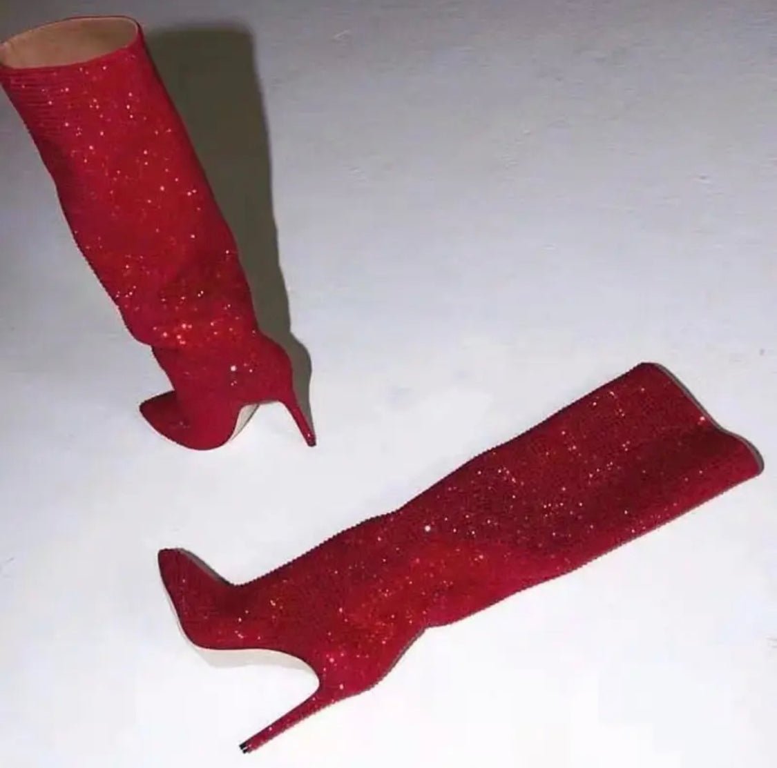 Bling long boots