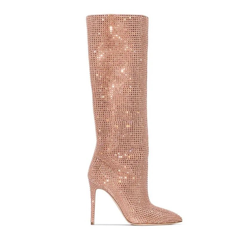 Bling long boots