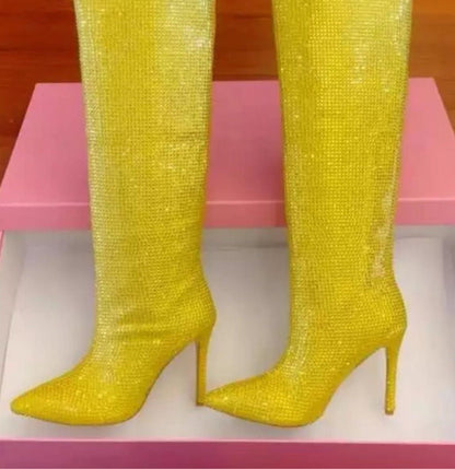 Bling long boots